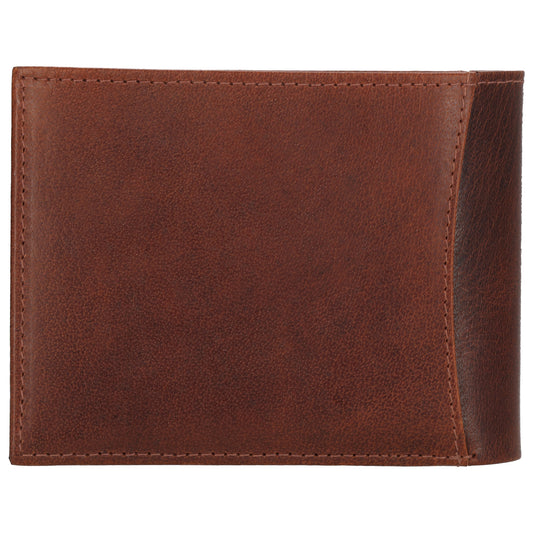 Geldbörse Querformat 9x12cm in Cognac aus Leder