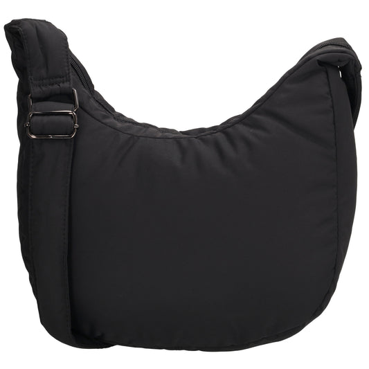 Schultertasche 47x34cm Schwarz aus Nylon|Polyester - leder-accessoires.com