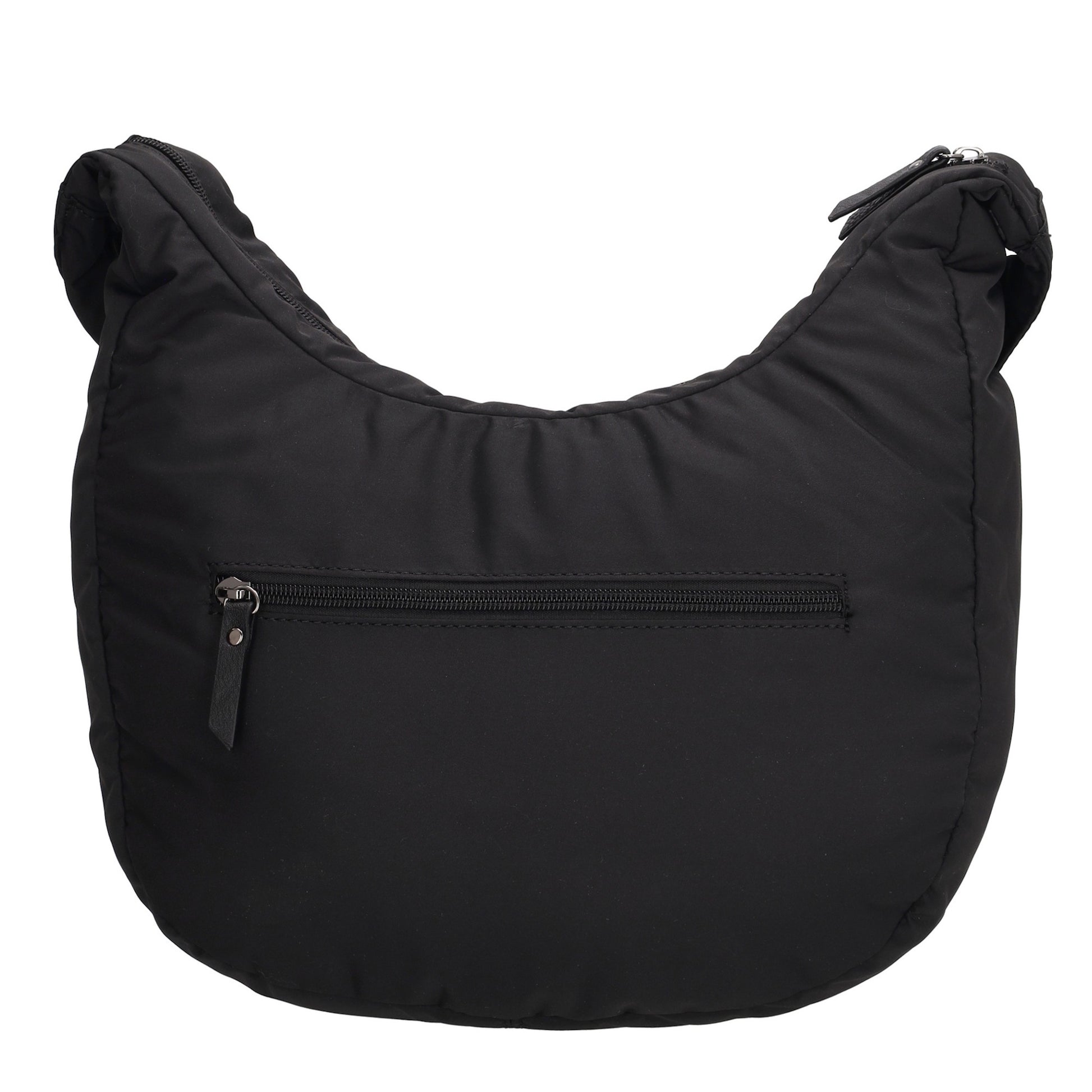 Schultertasche 47x34cm Schwarz aus Nylon|Polyester - leder-accessoires.com