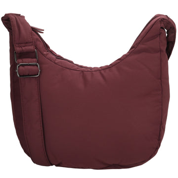 Schultertasche 47x34cm Weinrot aus Nylon|Polyester - leder-accessoires.com