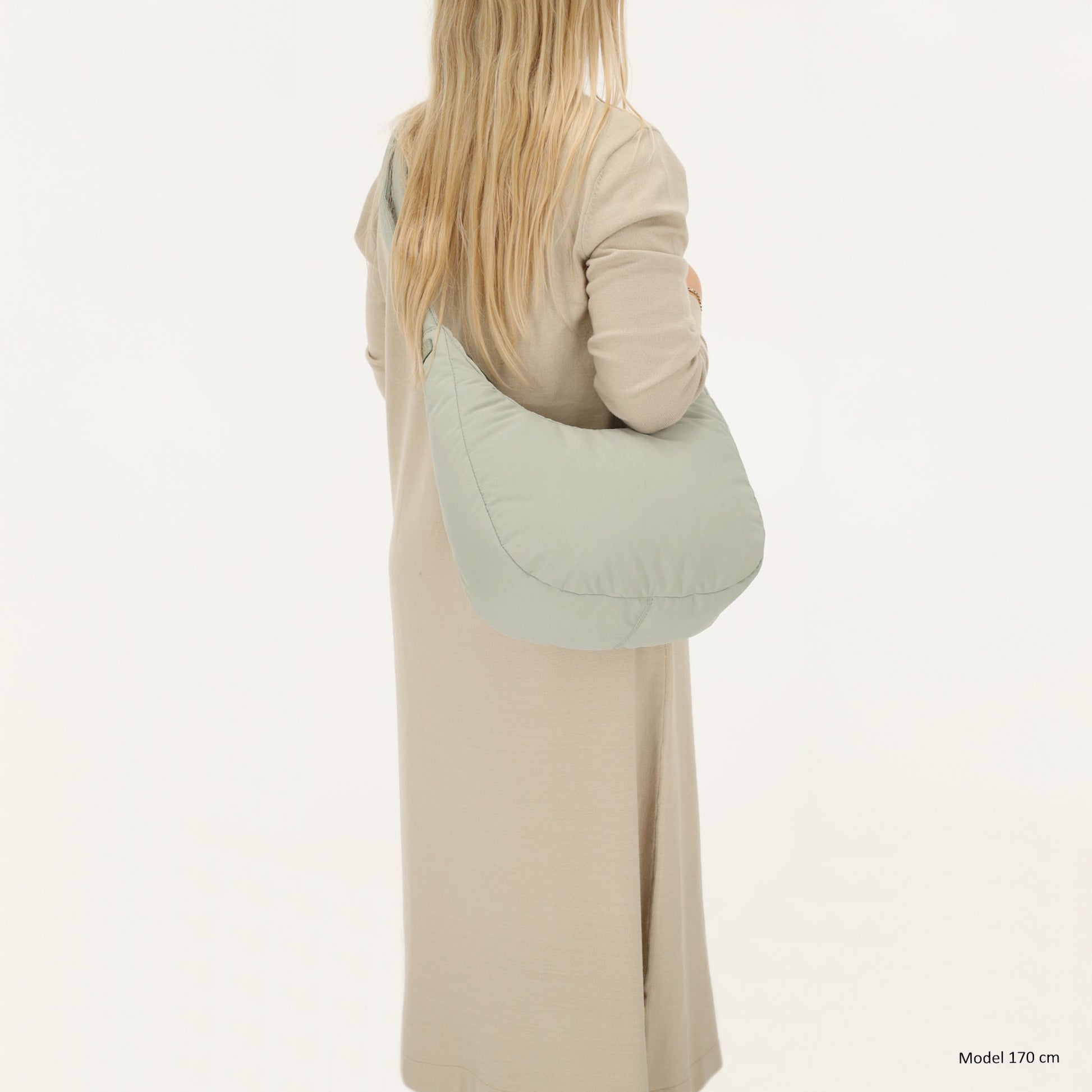 Schultertasche 47x34cm Mint aus Nylon|Polyester - leder-accessoires.com