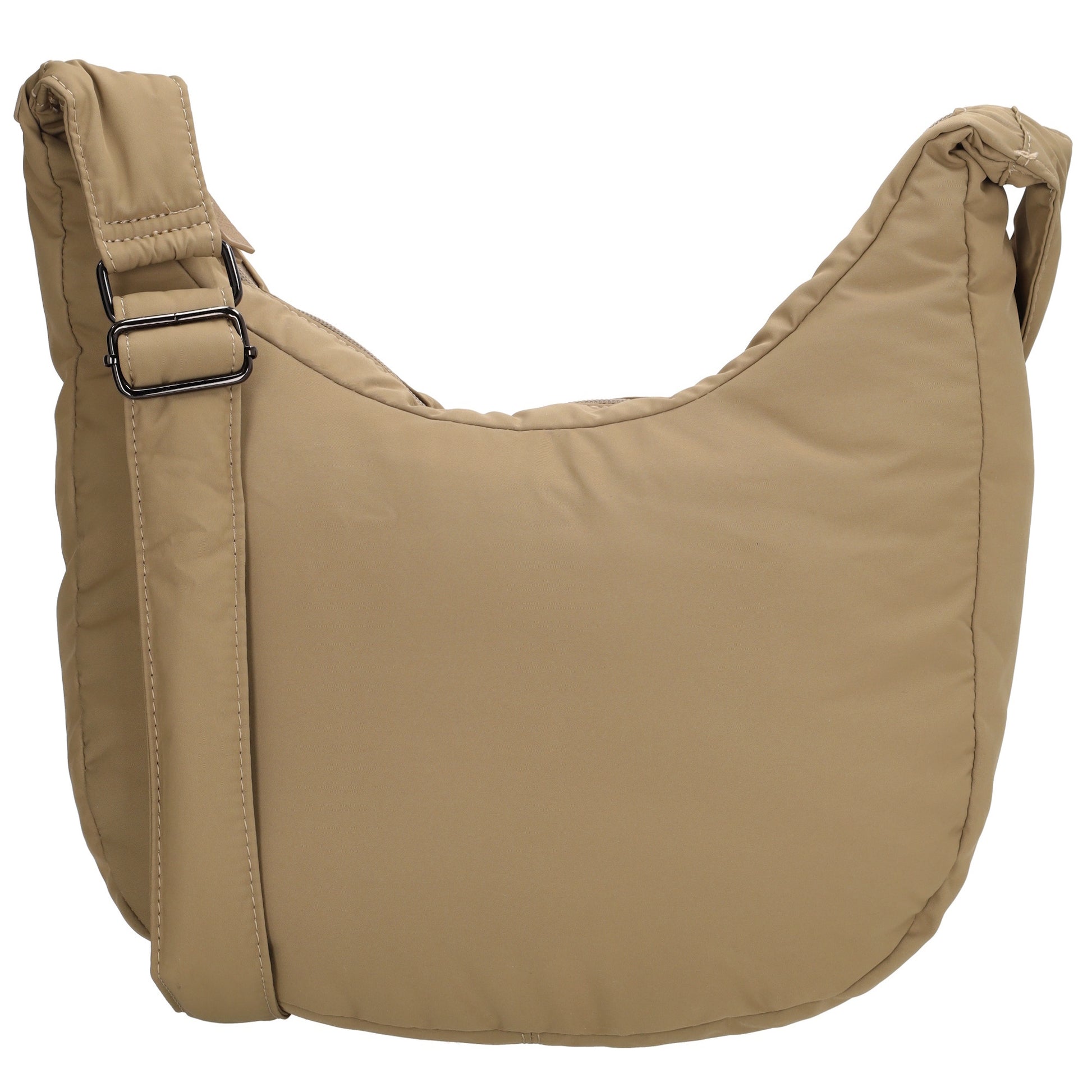 Schultertasche 47x34cm Taupe aus Nylon|Polyester - leder-accessoires.com
