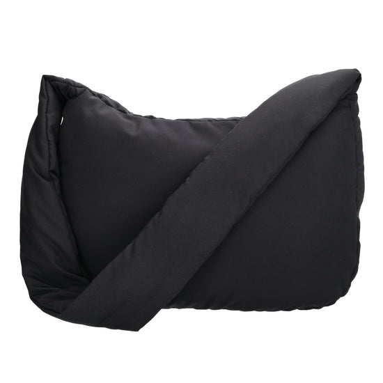 Schultertasche 35x32cm Schwarz aus Nylon|Polyester - leder-accessoires.com