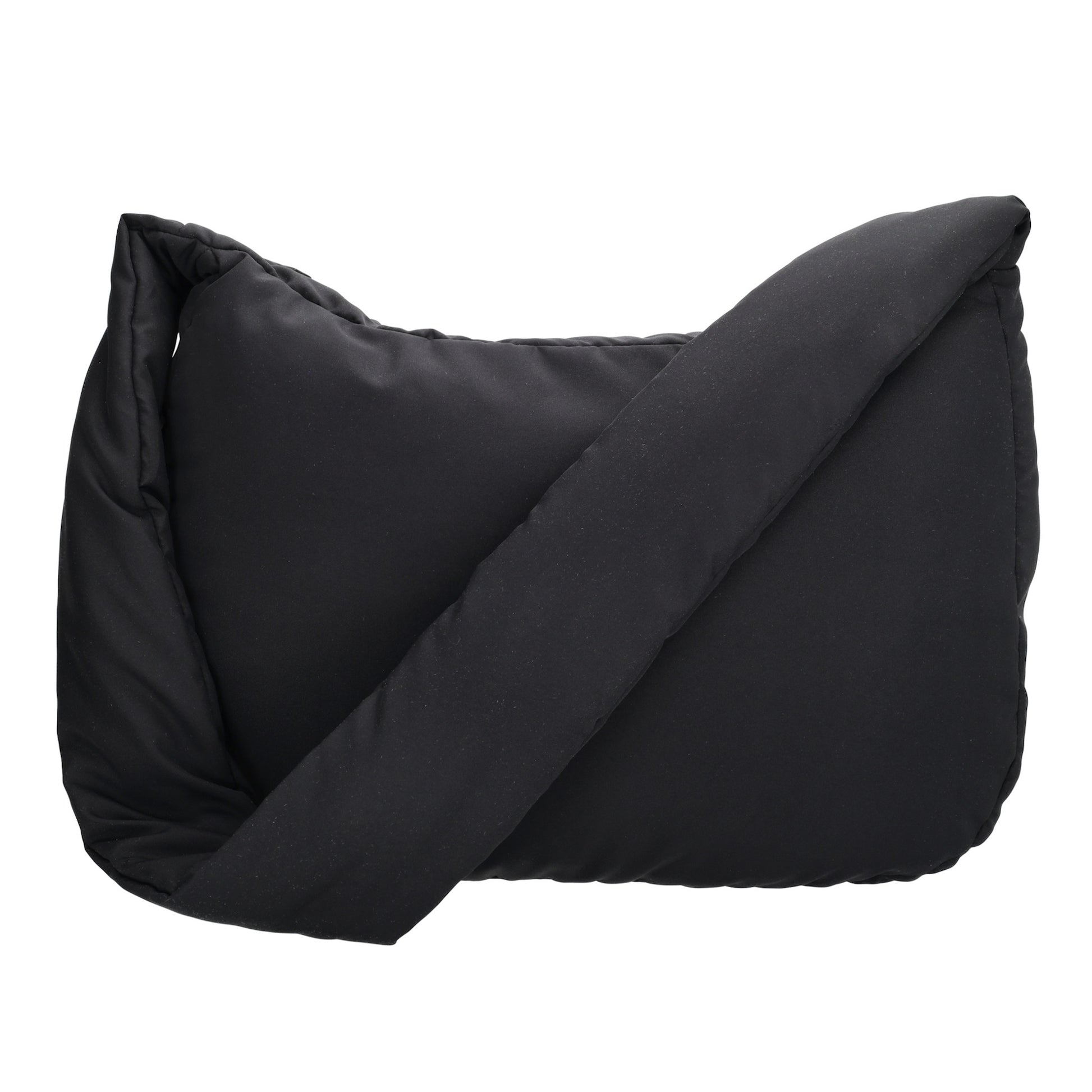 Schultertasche 35x32cm Schwarz aus Nylon|Polyester - leder-accessoires.com