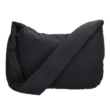 Schultertasche 35x32cm Schwarz aus Nylon|Polyester - leder-accessoires.com