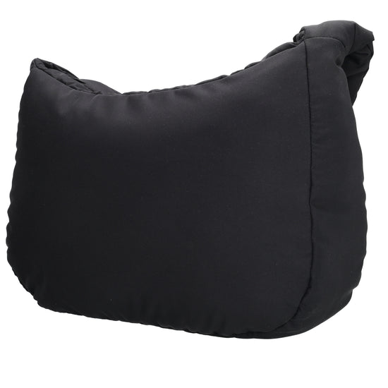 Schultertasche 35x32cm Schwarz aus Nylon|Polyester - leder-accessoires.com