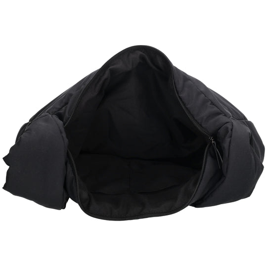 Schultertasche 35x32cm Schwarz aus Nylon|Polyester - leder-accessoires.com