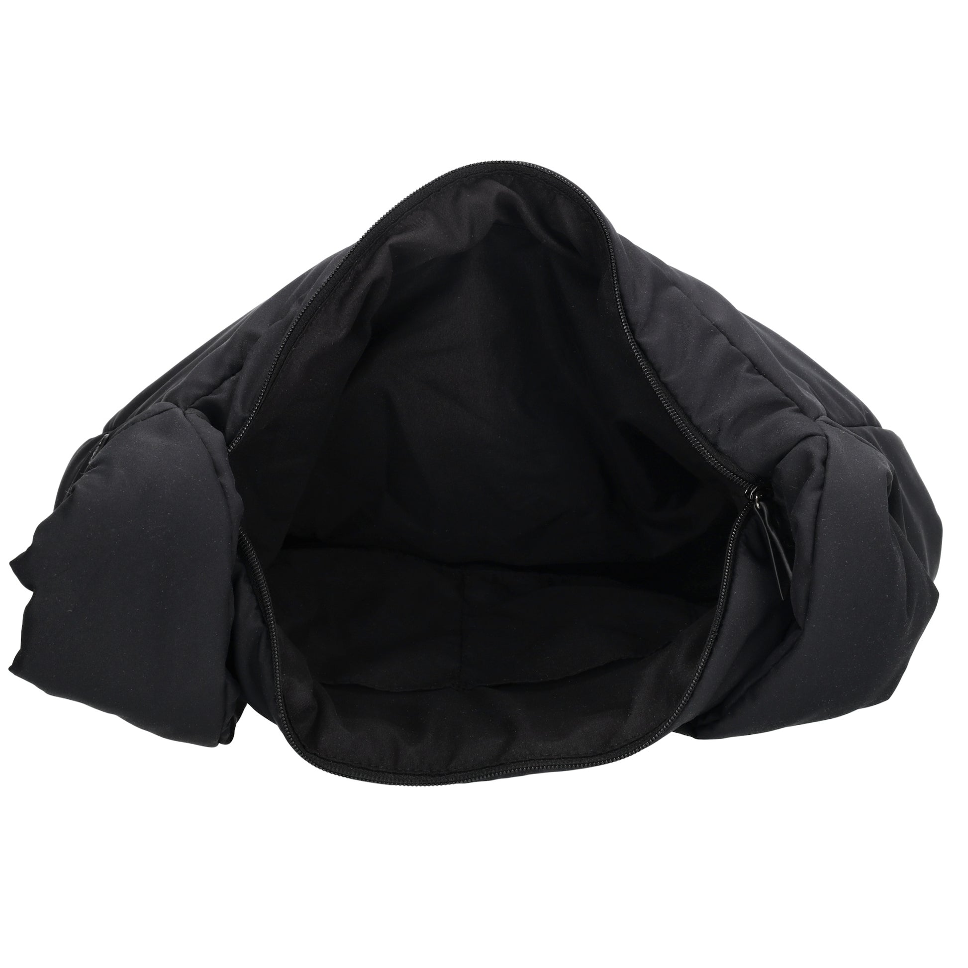 Schultertasche 35x32cm Schwarz aus Nylon|Polyester - leder-accessoires.com