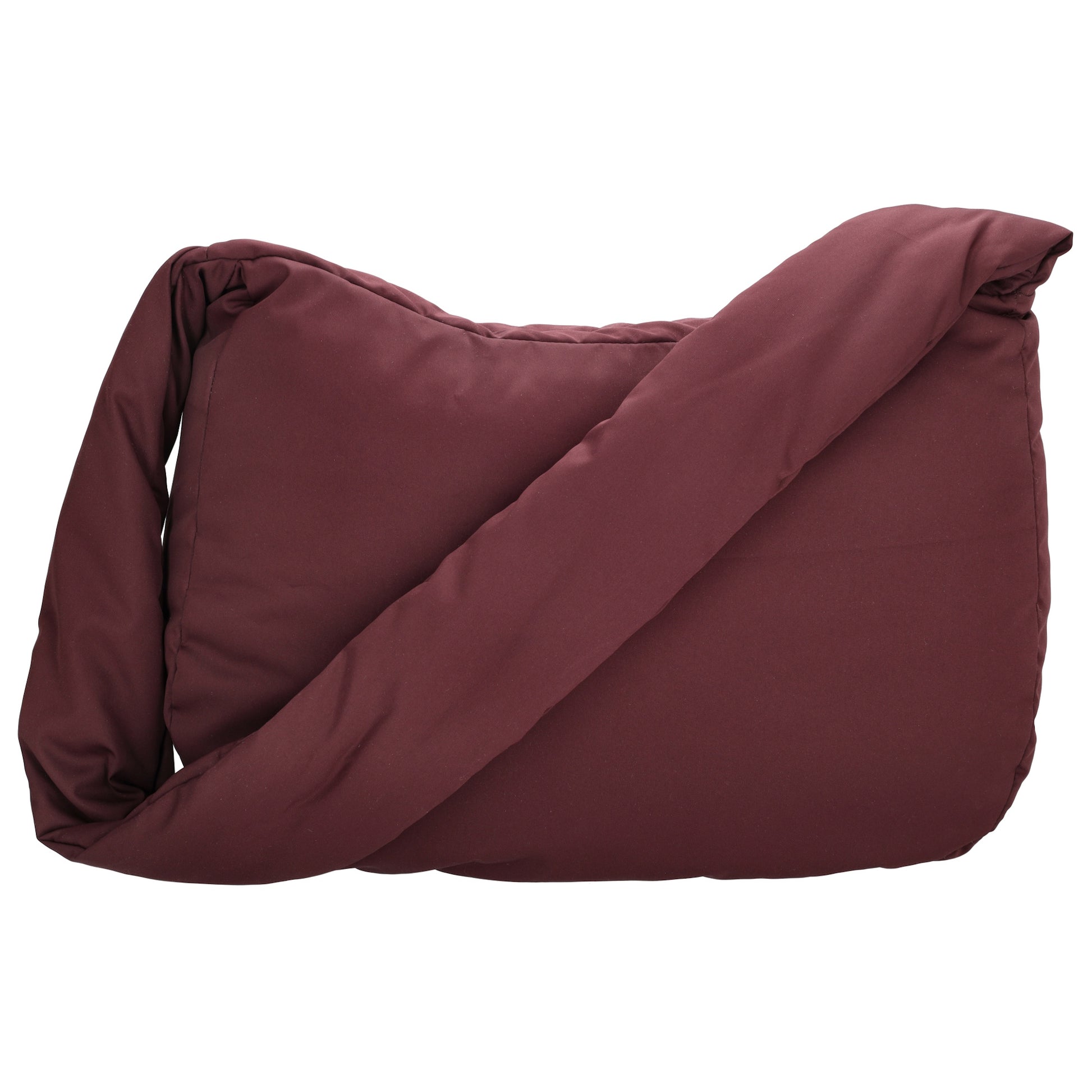 Schultertasche 35x32cm Weinrot aus Nylon|Polyester - leder-accessoires.com