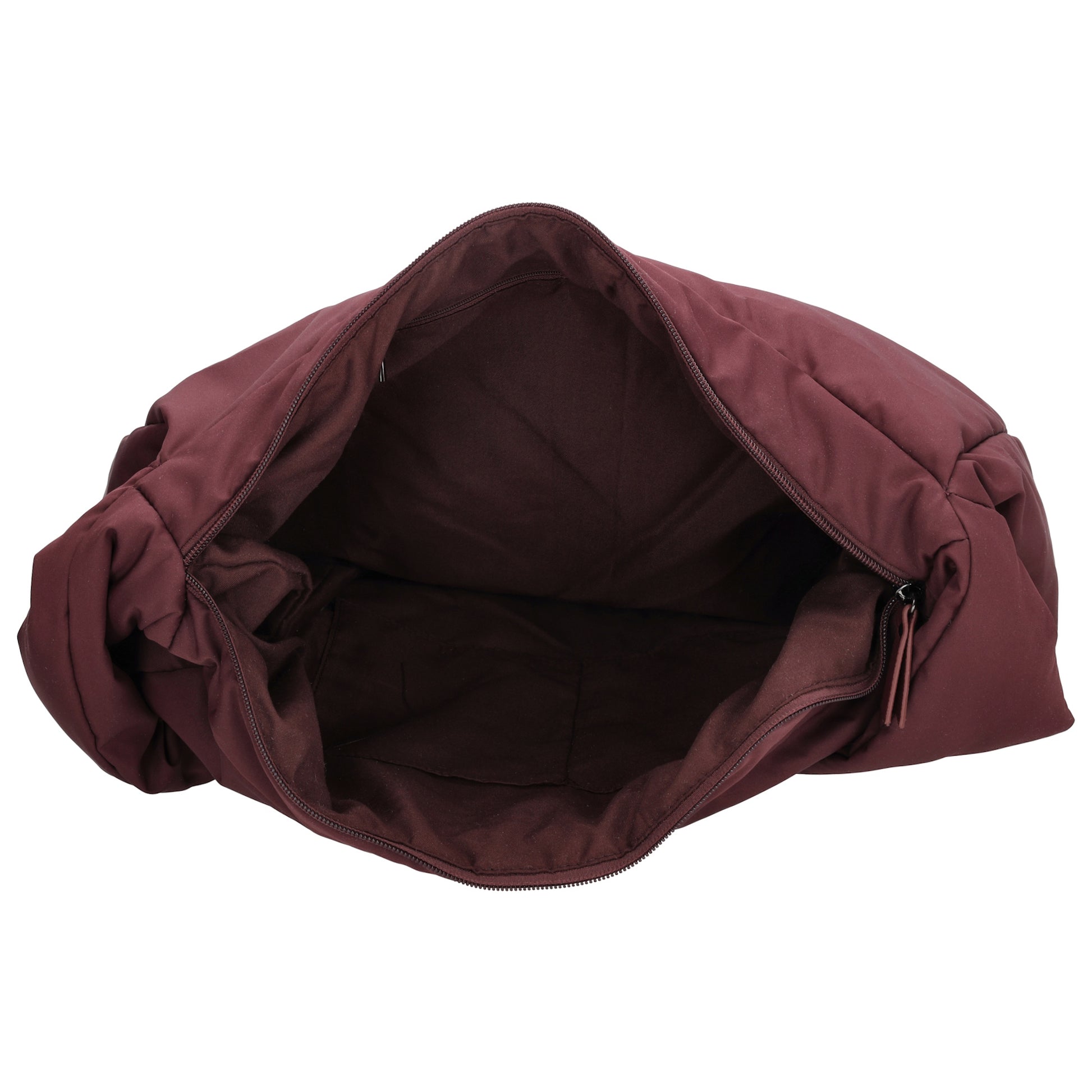 Schultertasche 35x32cm Weinrot aus Nylon|Polyester - leder-accessoires.com