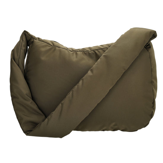 Schultertasche 35x32cm Oliv aus Nylon|Polyester - leder-accessoires.com