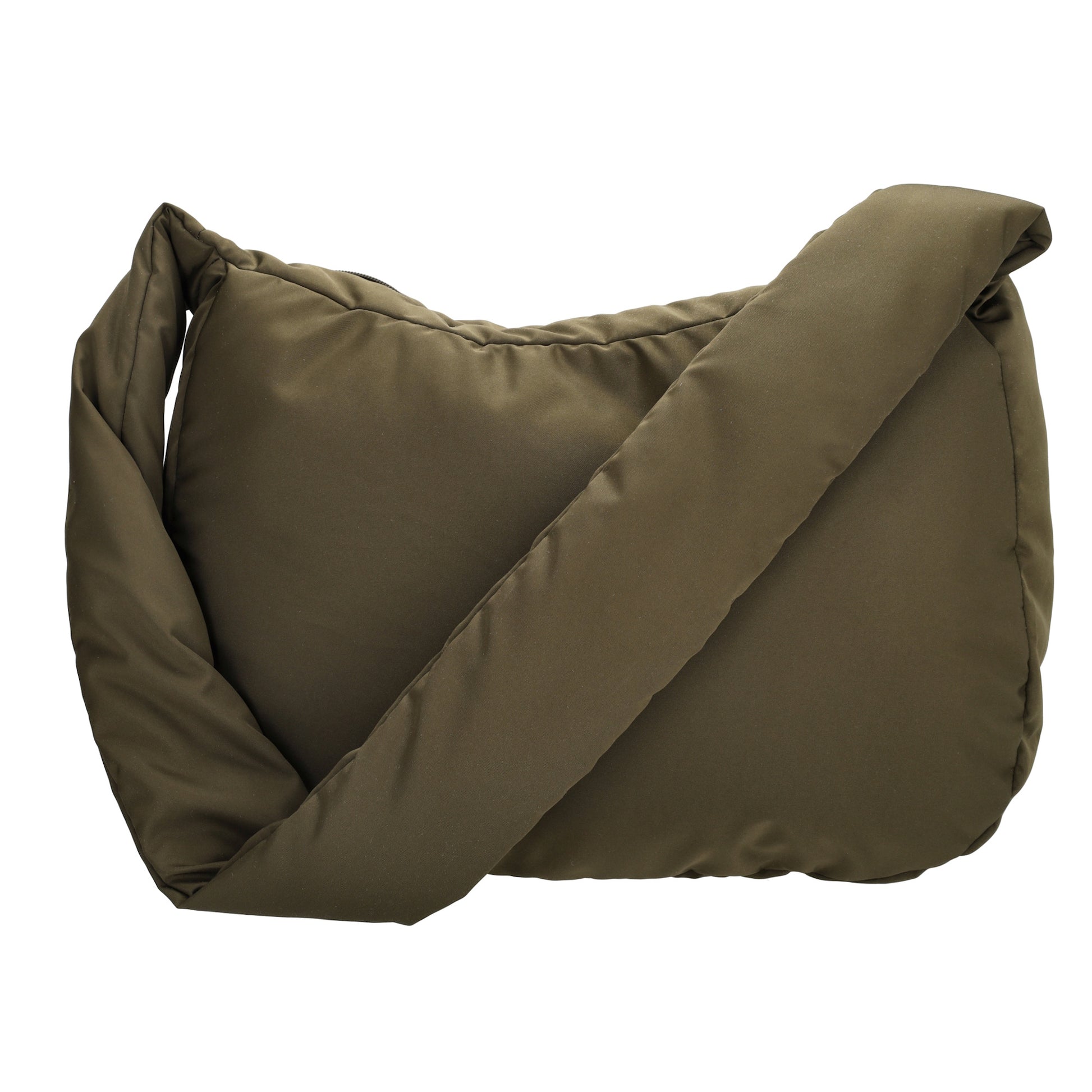 Schultertasche 35x32cm Oliv aus Nylon|Polyester - leder-accessoires.com