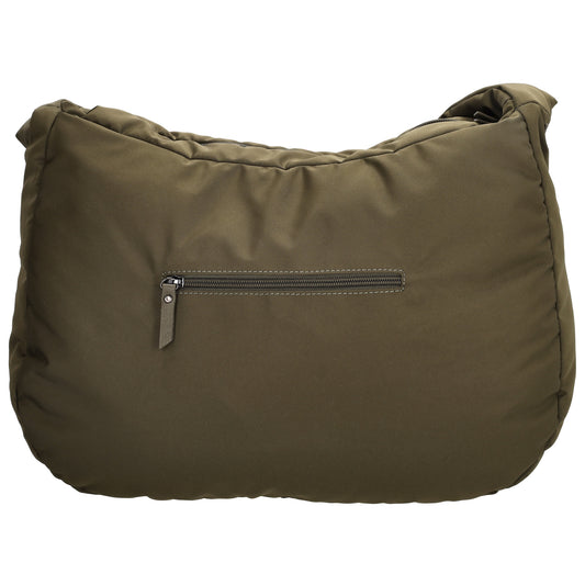 Schultertasche 35x32cm Oliv aus Nylon|Polyester