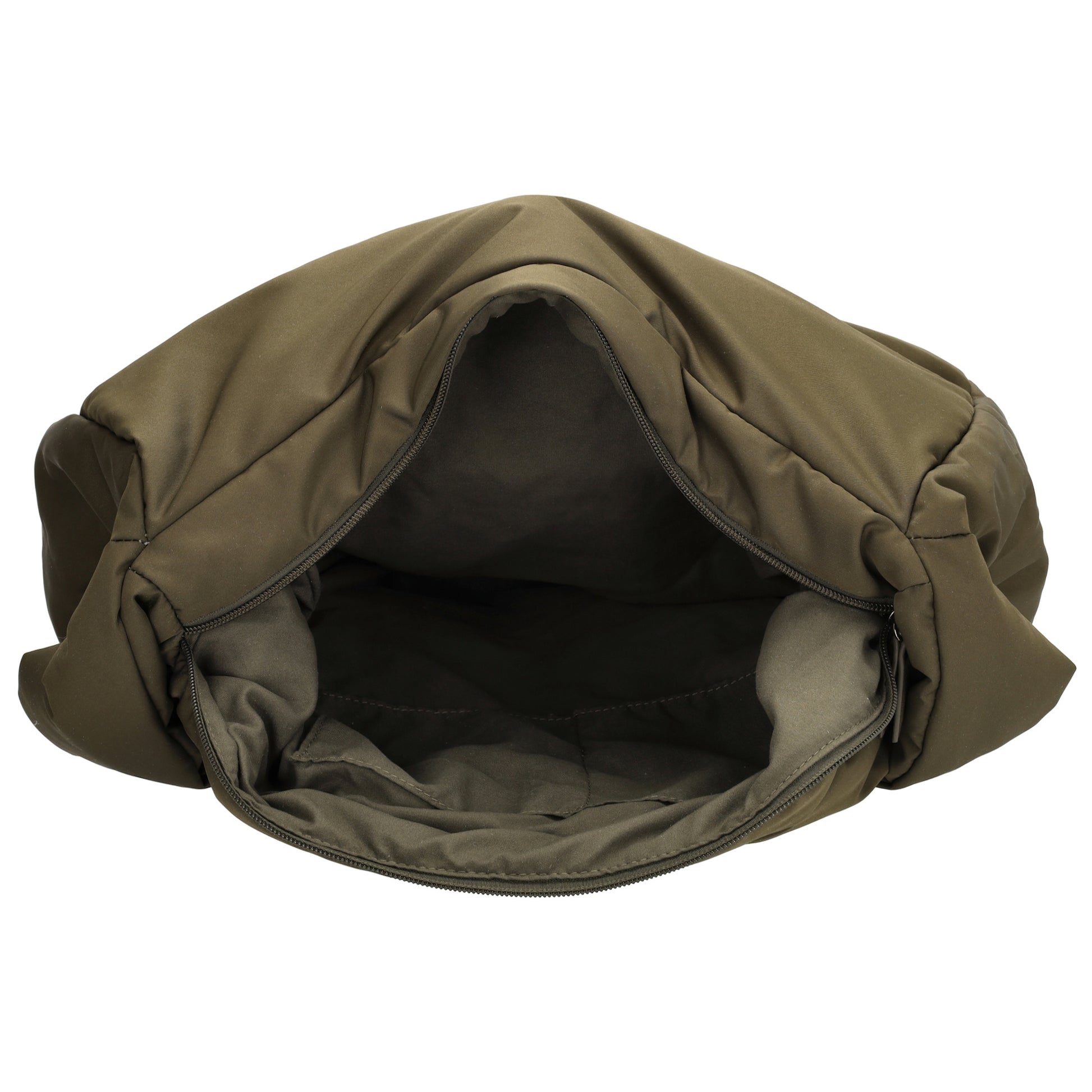 Schultertasche 35x32cm Oliv aus Nylon|Polyester - leder-accessoires.com
