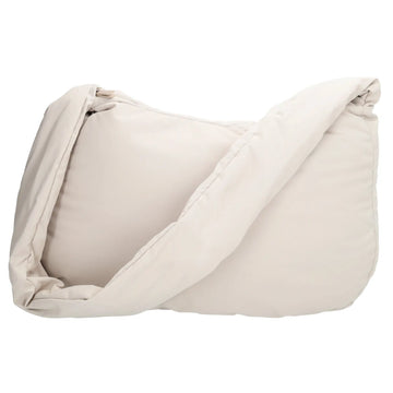 Schultertasche 35x32cm Creme aus Nylon|Polyester