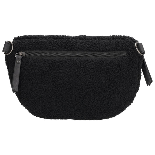 Bodybag Teddy 24x16cm in Schwarz mit Reißverschluss