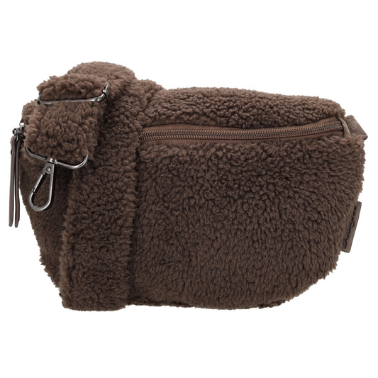 Bodybag Teddy 24x16cm in Dunkelbraun mit Reißverschluss