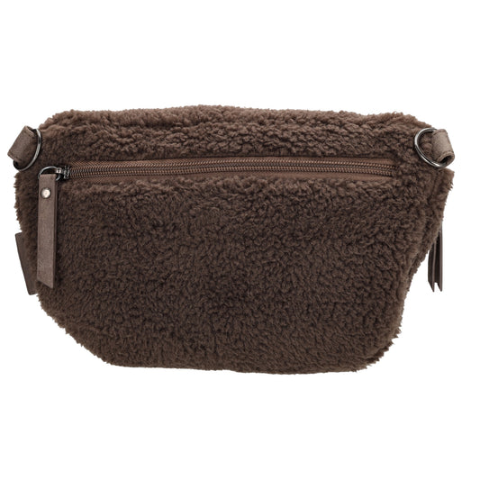 Bodybag Teddy 24x16cm in Dunkelbraun mit Reißverschluss