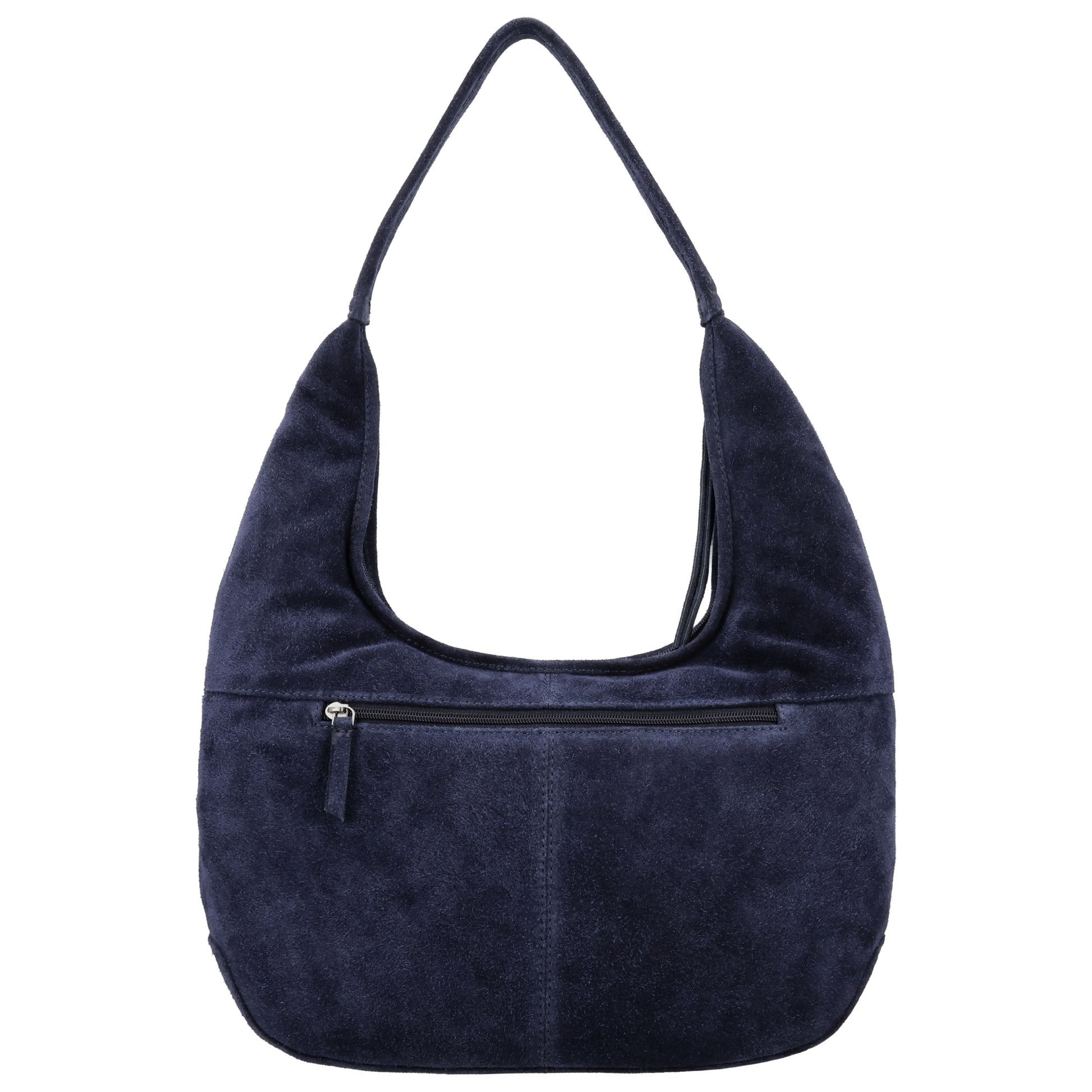 Beuteltasche Wildleder 42x40cm in Blau|Marine - leder-accessoires.com