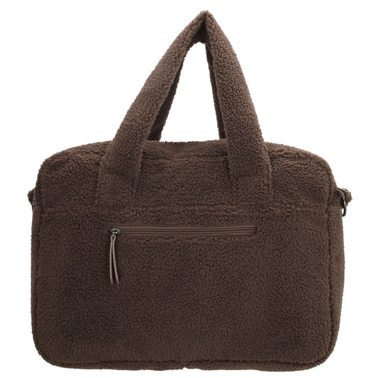 Teddy-Wickeltasche 40x28cm in Braun – Warmer, funktionaler Begleiter
