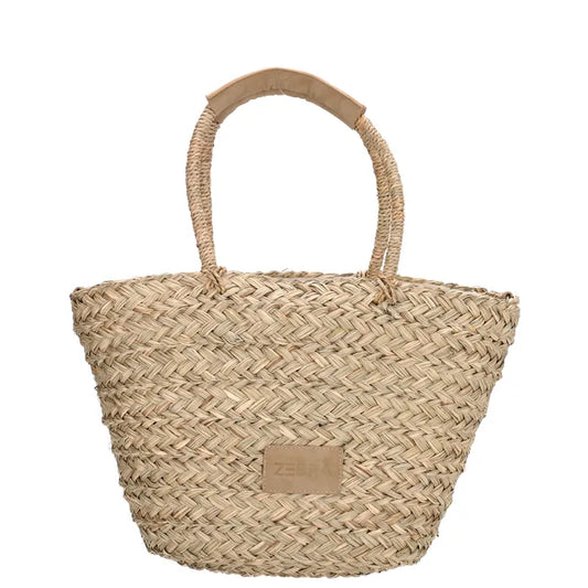 Sola Korbtasche 54x28cm Erdbeere – Verspielte Basttasche Damen