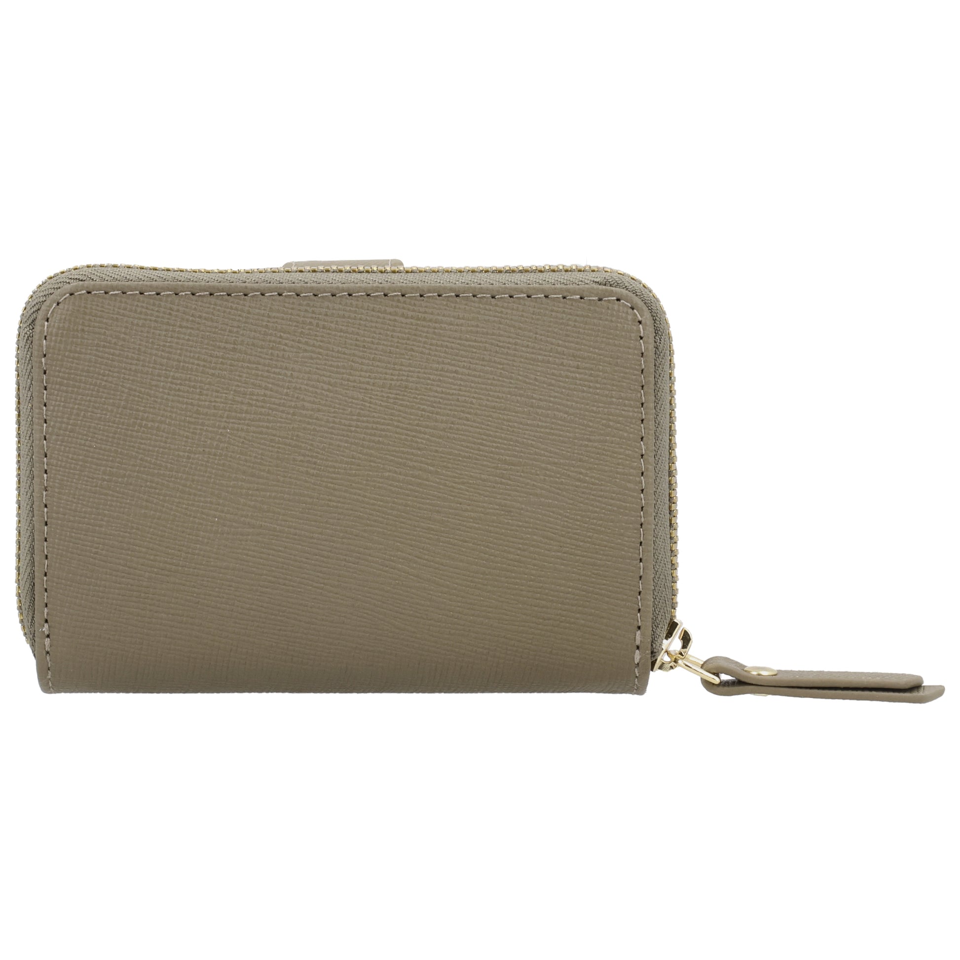 RFID Kartenetui 11x8cm Taupe kompakt mit Alu-Case - leder-accessoires.com