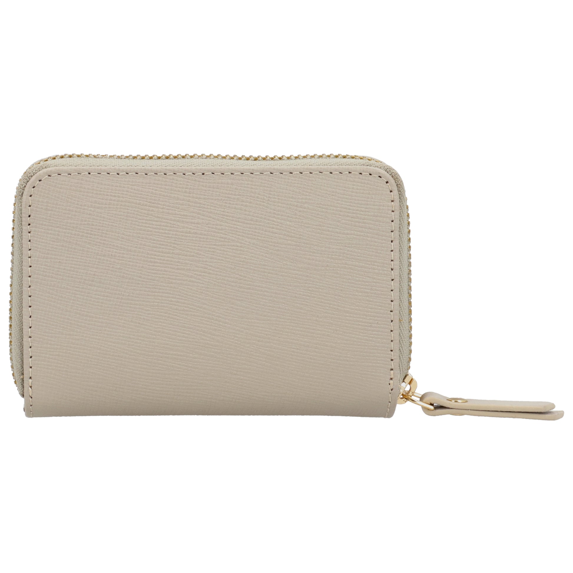 Beige Slim Wallet 11x8cm mit RFID Schutz & Münzfach - leder-accessoires.com