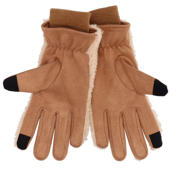 handschuhe teddyfell Teddyfell-Handschuhe Cognac mit Touchscreen – warm & funktional 2025
