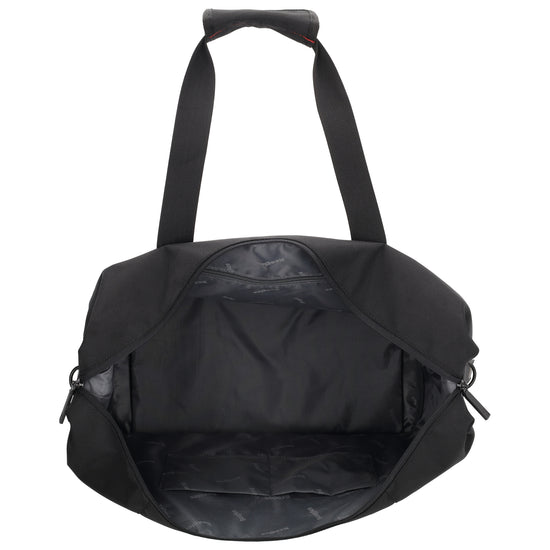 Reisetasche 40 x 32cm in Schwarz mit Reißverschluss - leder-accessoires.com