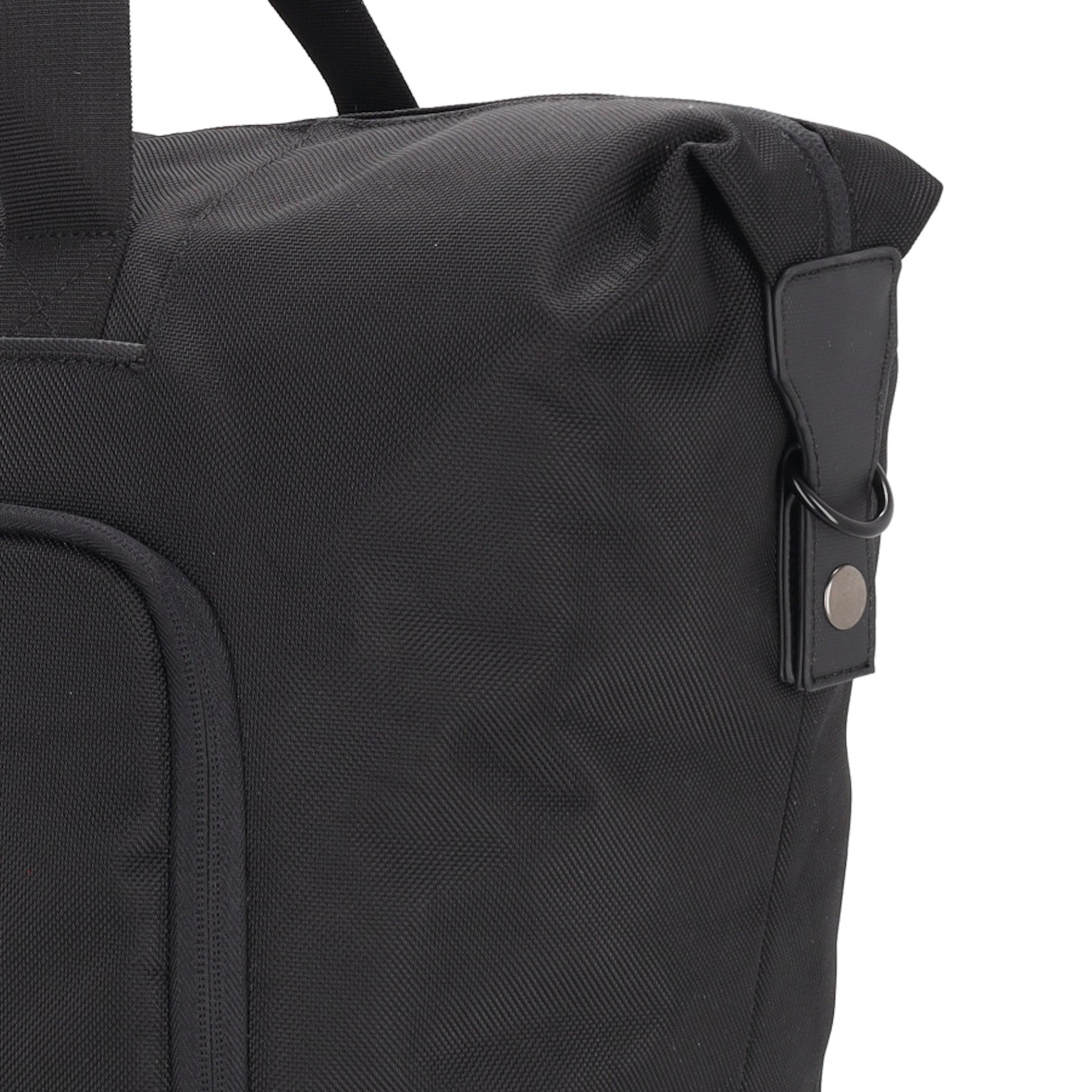 Reisetasche 40 x 32cm in Schwarz mit Reißverschluss - leder-accessoires.com