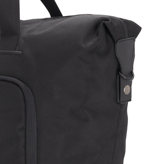 Reisetasche 40 x 32cm in Schwarz mit Reißverschluss - leder-accessoires.com