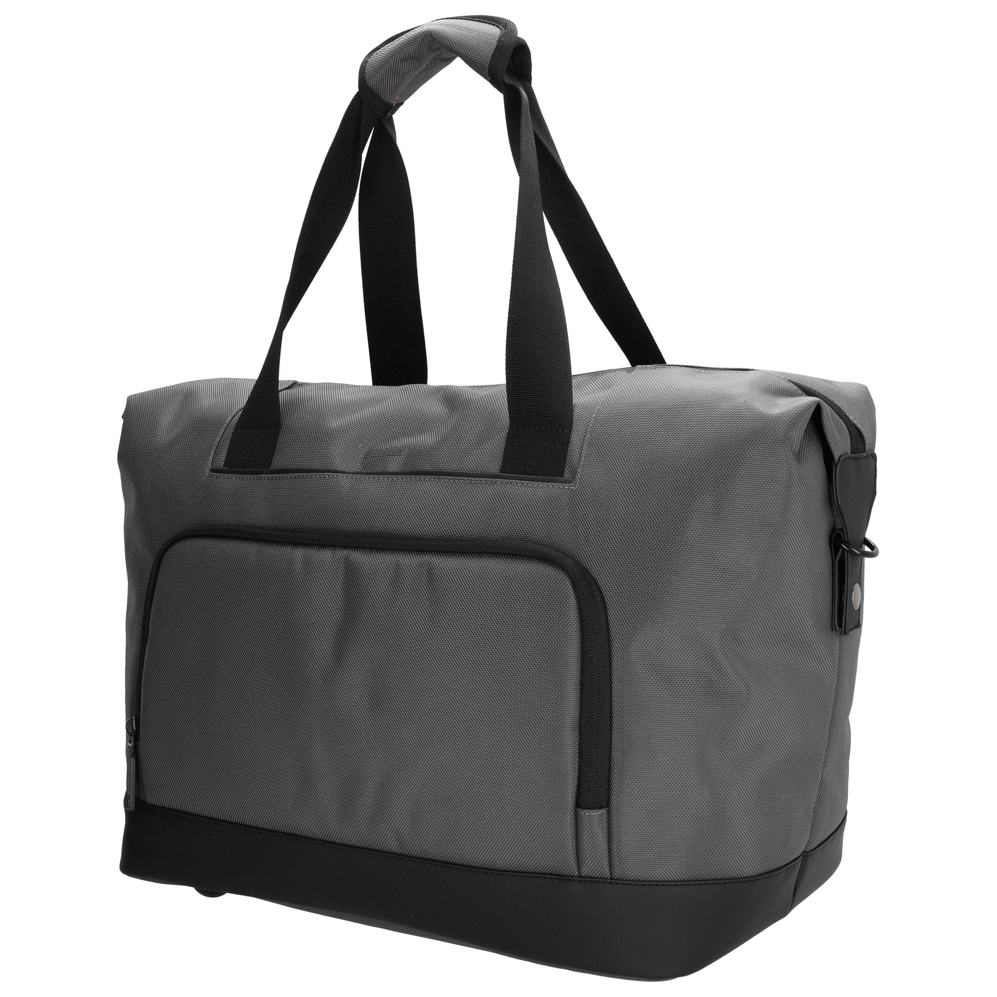 Reisetasche 40 x 32cm in Grau mit Reißverschluss - leder-accessoires.com