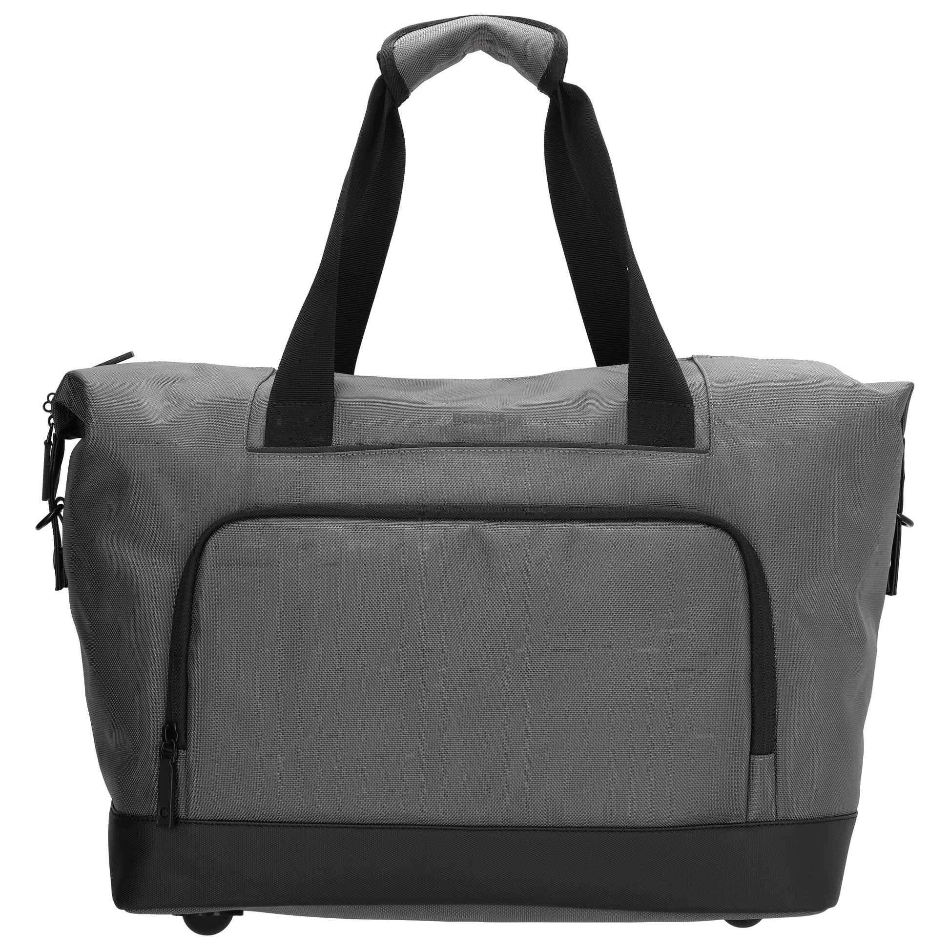 Reisetasche 40 x 32cm in Grau mit Reißverschluss - leder-accessoires.com