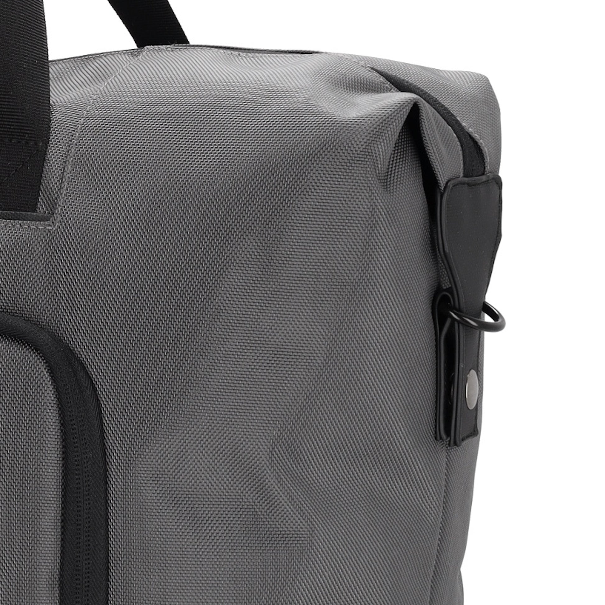 Reisetasche 40 x 32cm in Grau mit Reißverschluss - leder-accessoires.com
