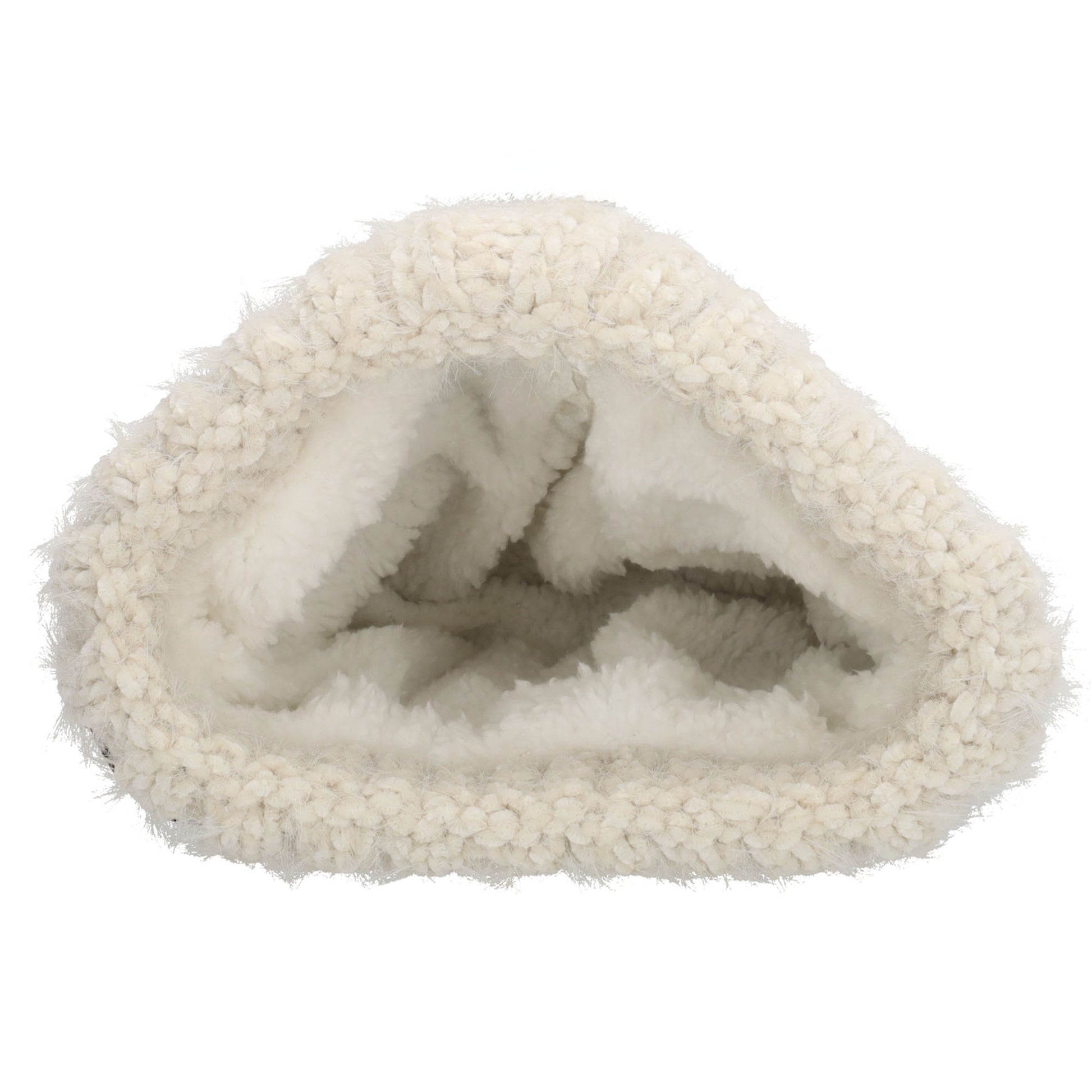 Wintermütze Minze 24x21cm mit grobem Strickmuster - leder-accessoires.com