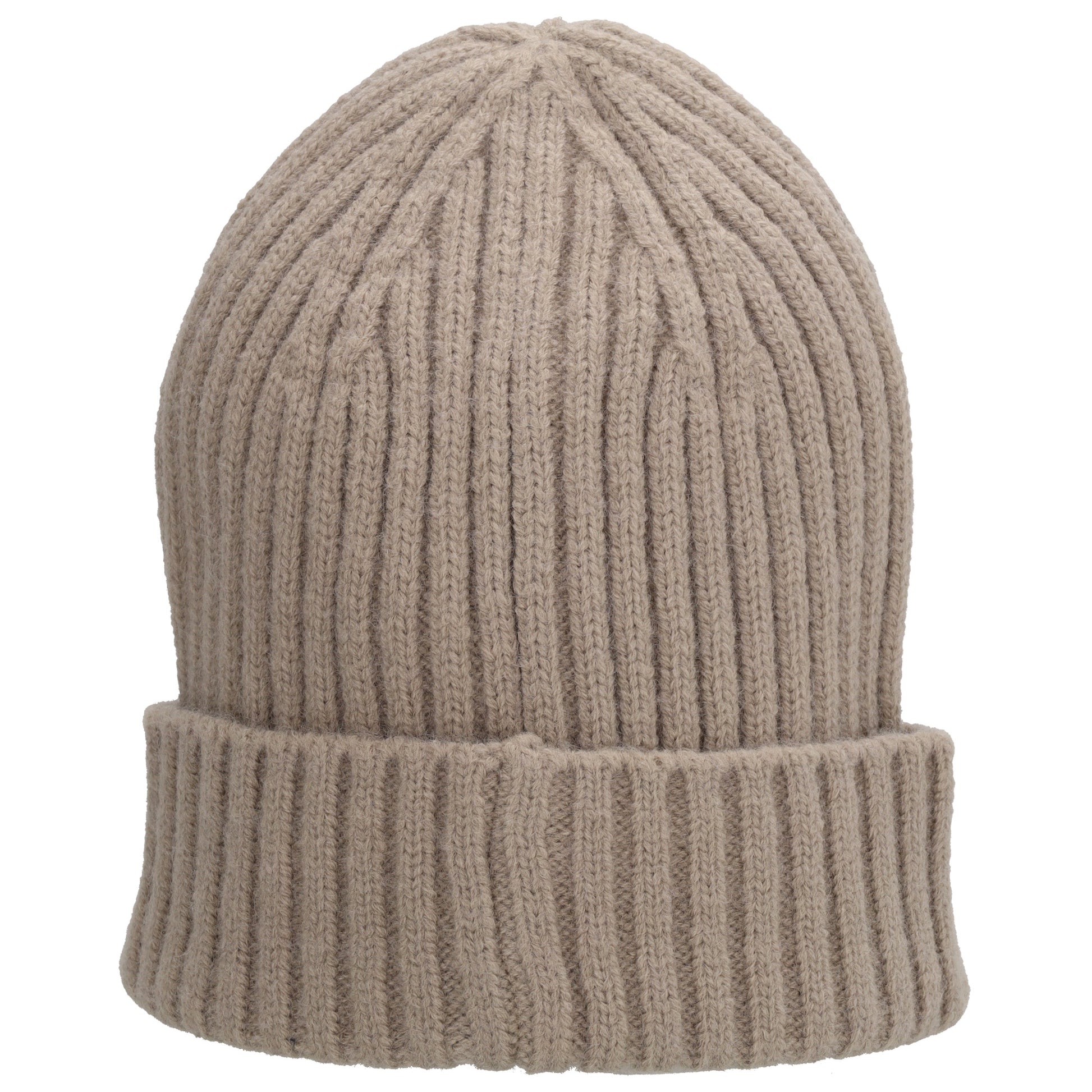 Wintermütze Beige 22x23,5cm mit Zopfmuster - leder-accessoires.com