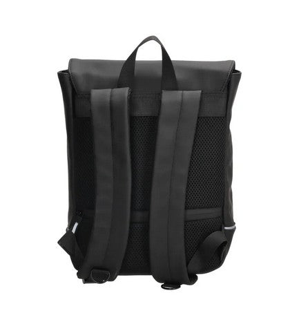 Rucksack mit Handytasche in Schwarz aus Polyester