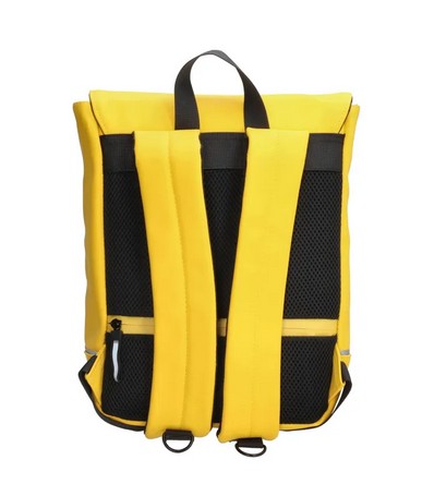 Rucksack mit Handytasche in Gelb aus Polyester