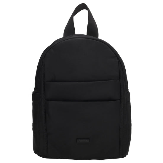 Cityrucksack 29x23cm in Schwarz mit Reißverschluss - leder-accessoires.com