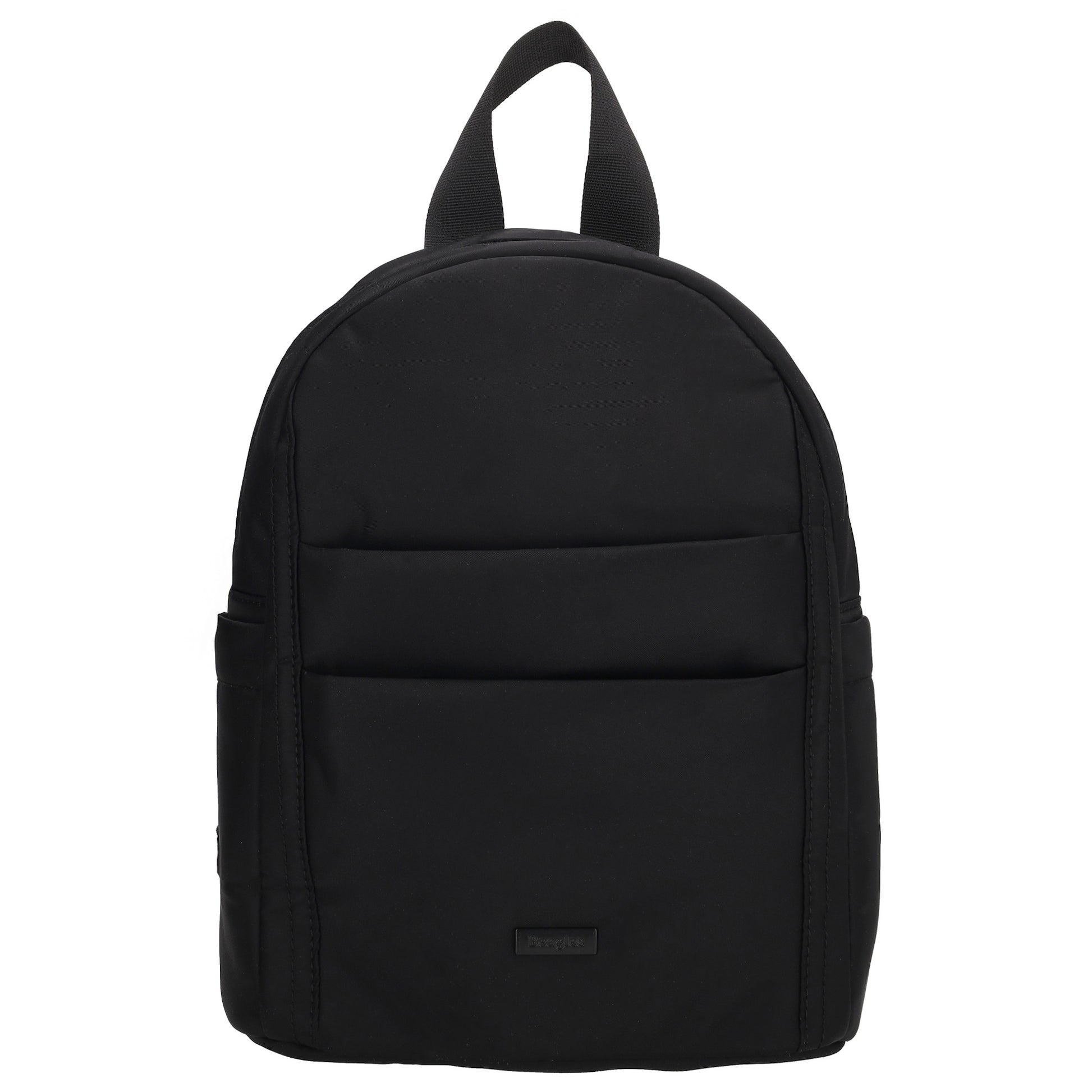 Cityrucksack 29x23cm in Schwarz mit Reißverschluss - leder-accessoires.com