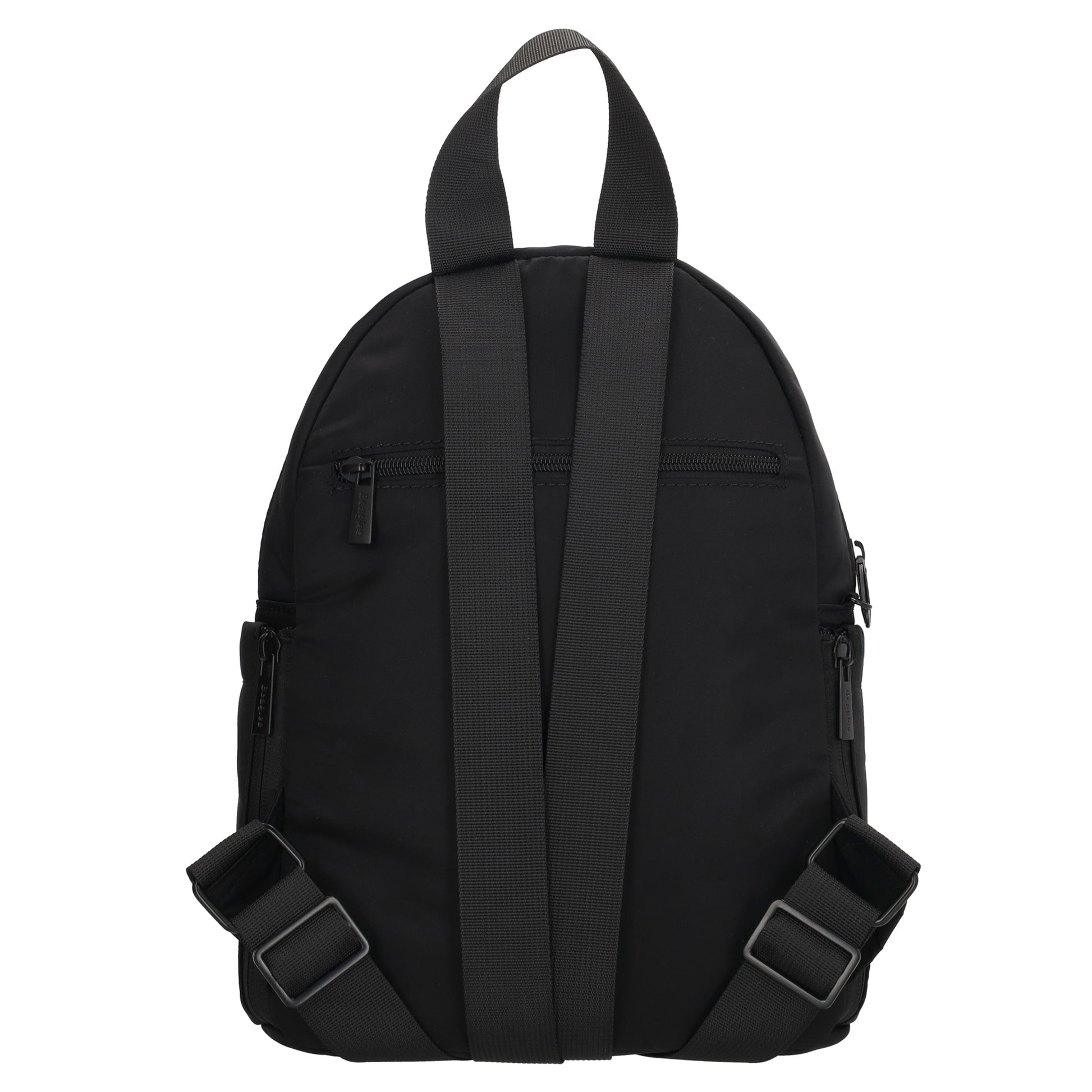 Cityrucksack 29x23cm in Schwarz mit Reißverschluss - leder-accessoires.com