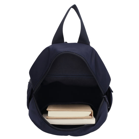 Cityrucksack 29x23cm in Blau|Marine mit Reißverschluss - leder-accessoires.com