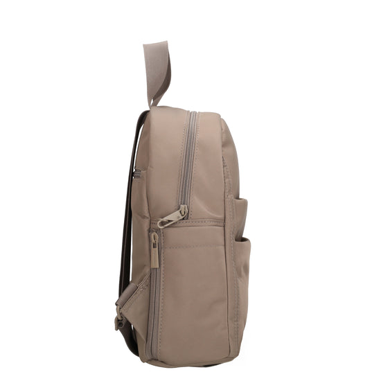 Cityrucksack 29x23cm in Taupe mit Reißverschluss - leder-accessoires.com
