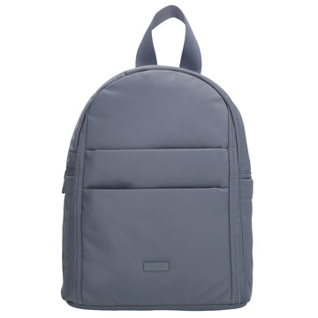 Cityrucksack 29x23cm in Jeansblau mit Reißverschluss - leder-accessoires.com