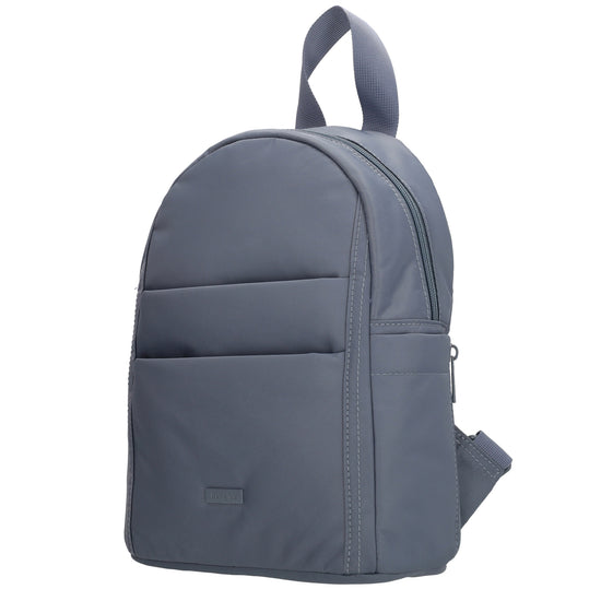 Cityrucksack 29x23cm in Jeansblau mit Reißverschluss - leder-accessoires.com
