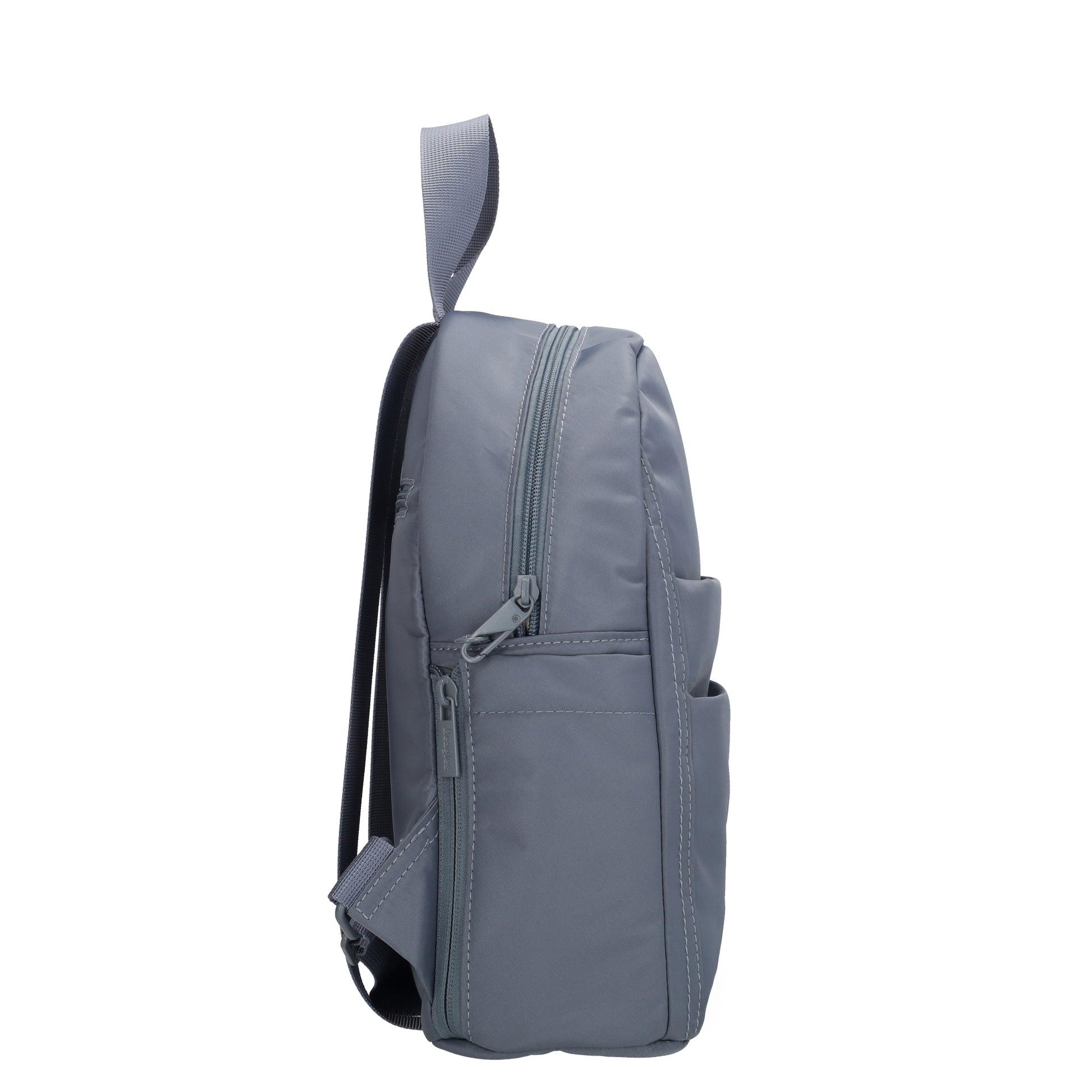 Cityrucksack 29x23cm in Jeansblau mit Reißverschluss - leder-accessoires.com