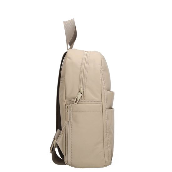 Cityrucksack 29x23cm in Helltaupe mit Reißverschluss - leder-accessoires.com
