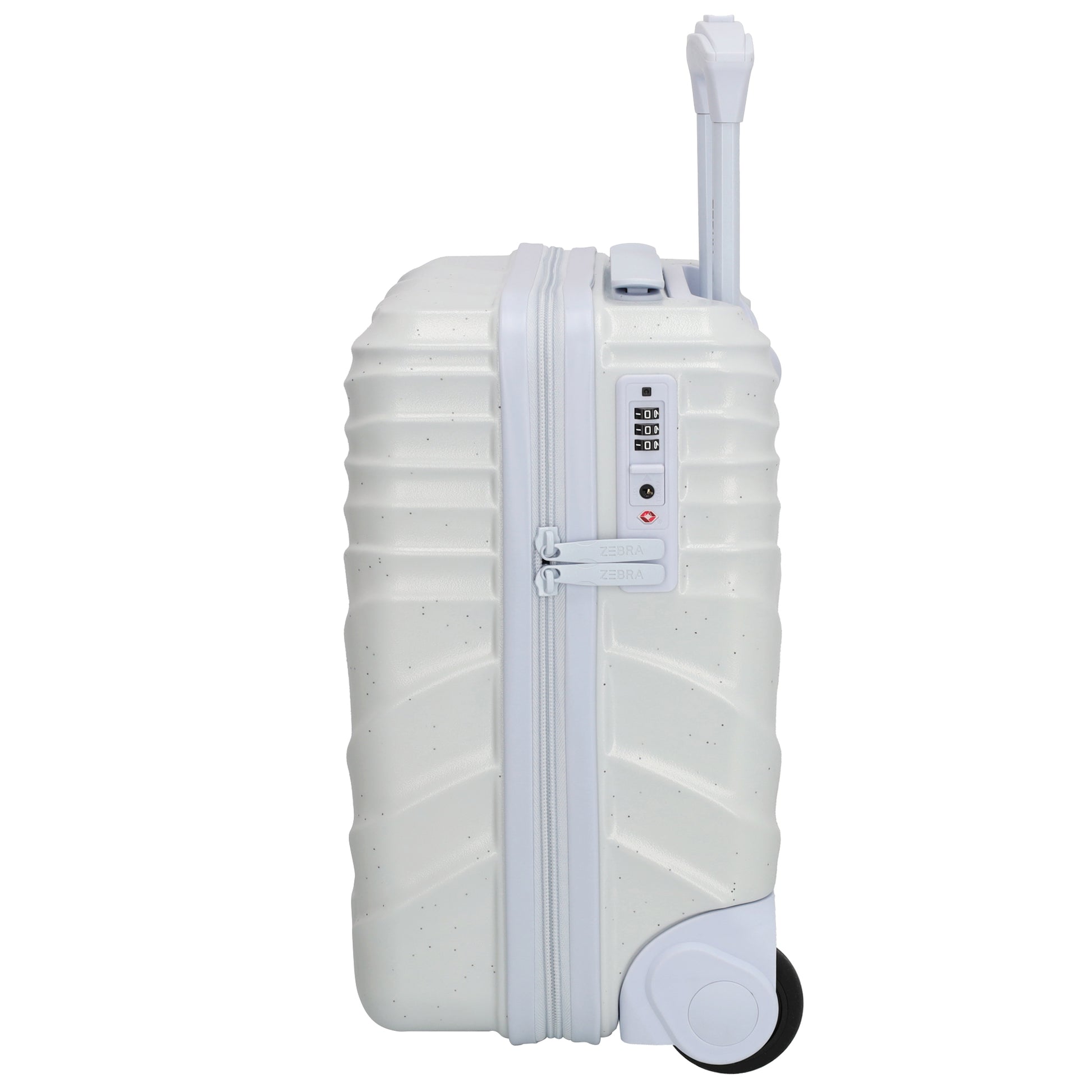 Reisetrolley|Hartschale 40cm in Hellblau mit 4-Rad - leder-accessoires.com
