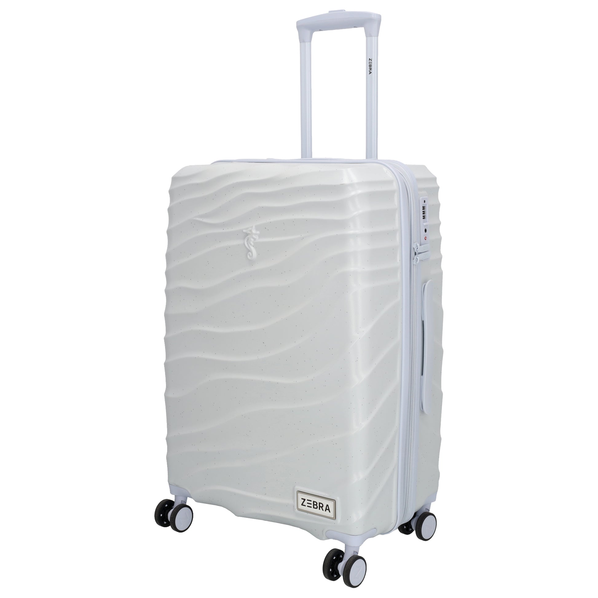 Reisetrolley|Hartschale 64cm in Hellblau mit 4-Rad - leder-accessoires.com