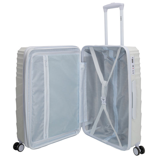 Hartschalen Kofferset in Hellblau 2-teilig aus ABS mit TSA-Schloss - leder-accessoires.com